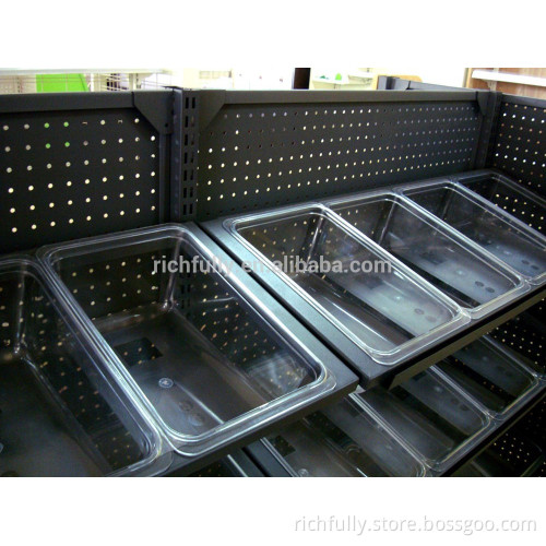 Steel and wood combined shelf stationery display rack for supermarket or store